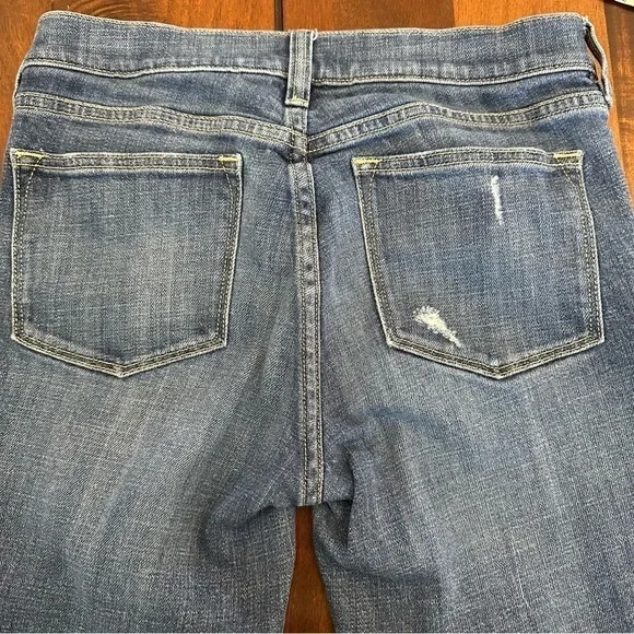 J Crew Women’s Stetch Dark Wash Distressed Skinny Jeans Size 25 - Picture 10 of 10